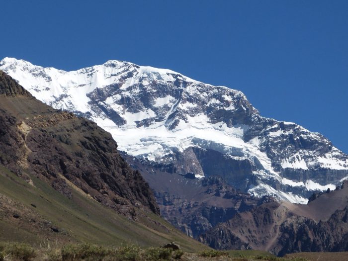 Aconcagua mountain hemisphere western highest freeimages stock